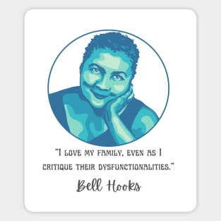 Bell Hooks Portrait and Quote Magnet